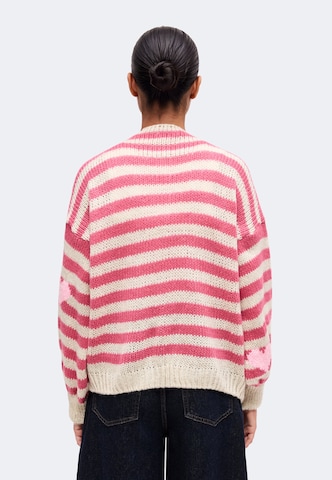 Hailys Knit Cardigan 'Ka44rena' in Pink: back