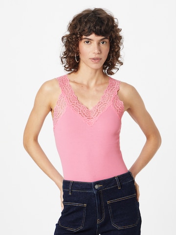 rosemunde Top in Roze: voorkant