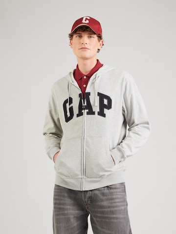 GAP Sweatjacka 'HERITAGE' i grå: framsida