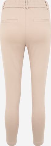 Only Petite Tapered Pleat-Front Pants 'POPTRASH' in Beige