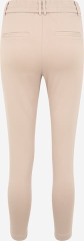 Only Petite Tapered Bundfaltenhose 'POPTRASH' in Beige