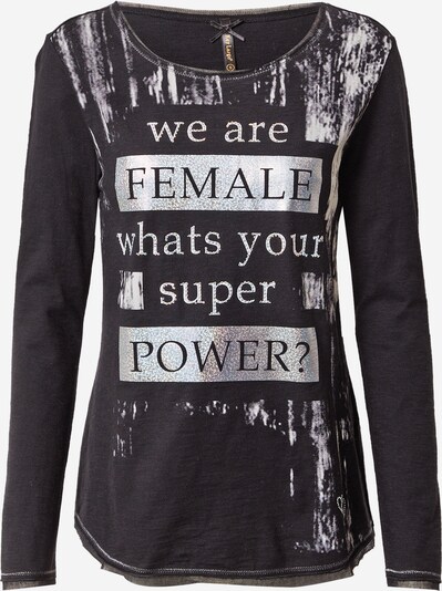 Tricou 'Power' Key Largo pe negru / argintiu, Vizualizare produs
