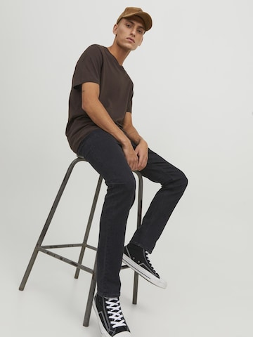 JACK & JONES Slim fit Jeans 'JJIGlenn' in Black