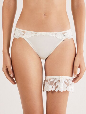 INTIMISSIMI Garter Belt 'About Flowers' in White: front