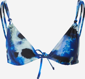 TOPSHOP - Triángulo Top de bikini en azul: frente