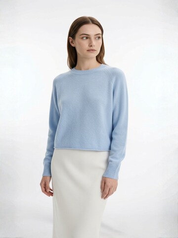 SILK & CASHMERE Knit cardigan in Blue