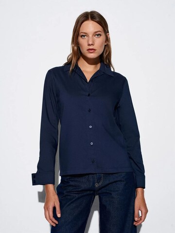 Maglietta di Dilvin in blu: frontale