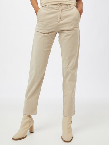 regular Pantaloni chino 'Willow' di KnowledgeCotton Apparel in beige: frontale