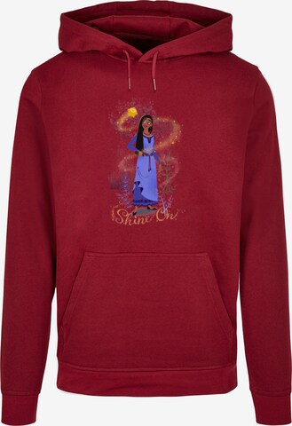 ABSOLUTE CULT Sweatshirt 'Wish - Shine On Asha Standing' in Rood: voorkant