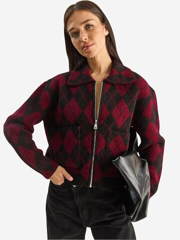 Cardigan Bianco Lucci en noir