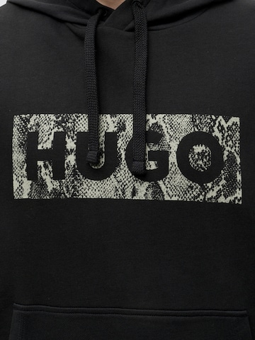 HUGO Sweatshirt 'Necdysis' in Schwarz