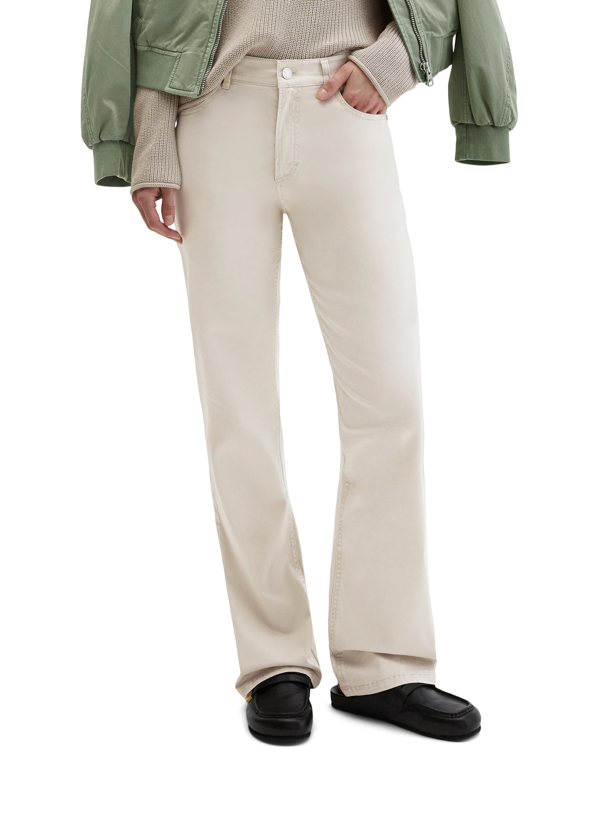 Marc O'Polo Flared Hose in Grau: Vorderseite