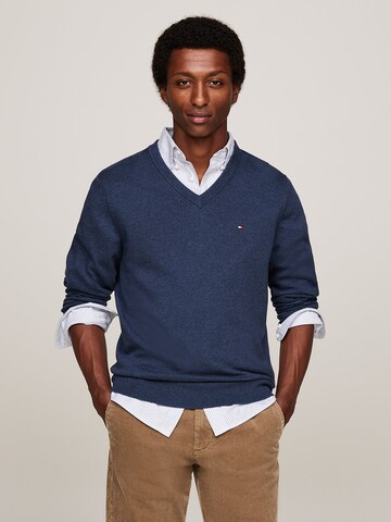 Pull-over TOMMY HILFIGER en bleu : devant