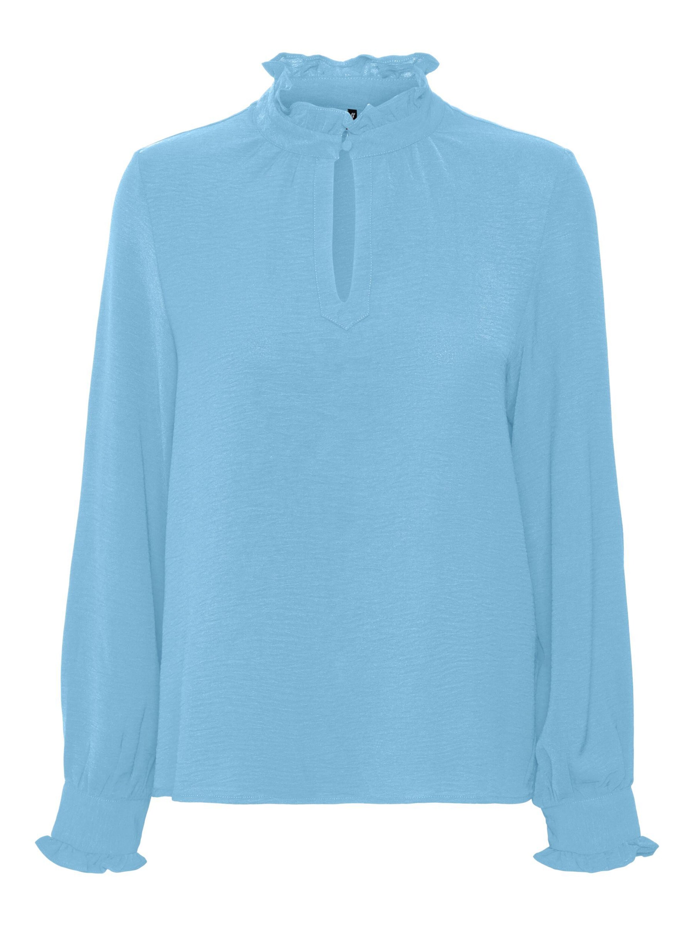 VERO MODA Blouse 'VMALVA' in Blauw: voorkant