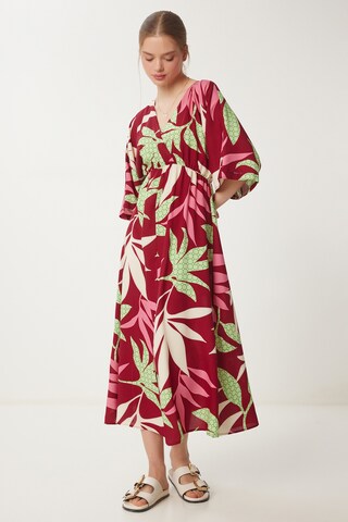 Happiness İstanbul Letnia sukienka w kolorze czerwony