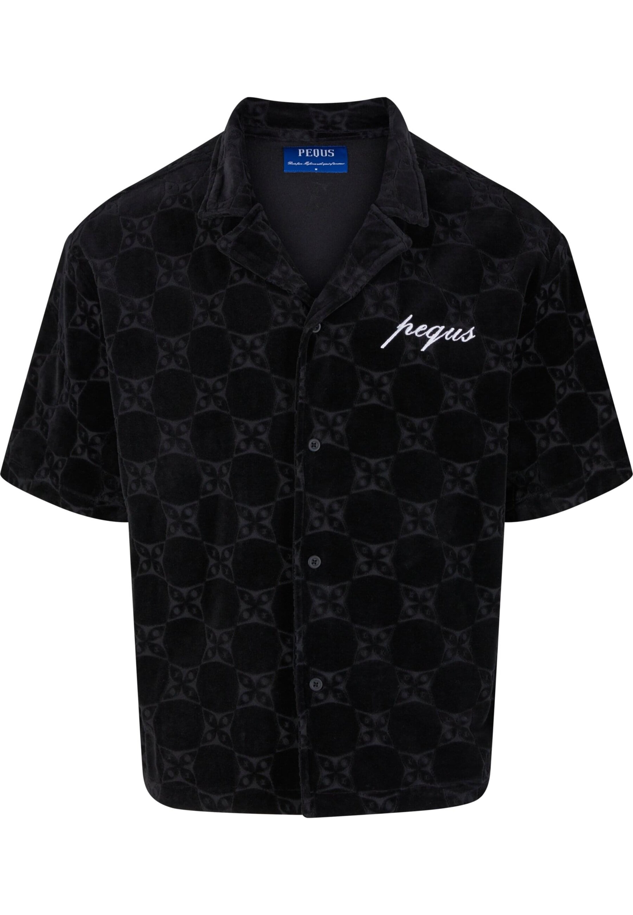 Pequs Regular fit Πουκάμισο σε μαύρο: μπροστά