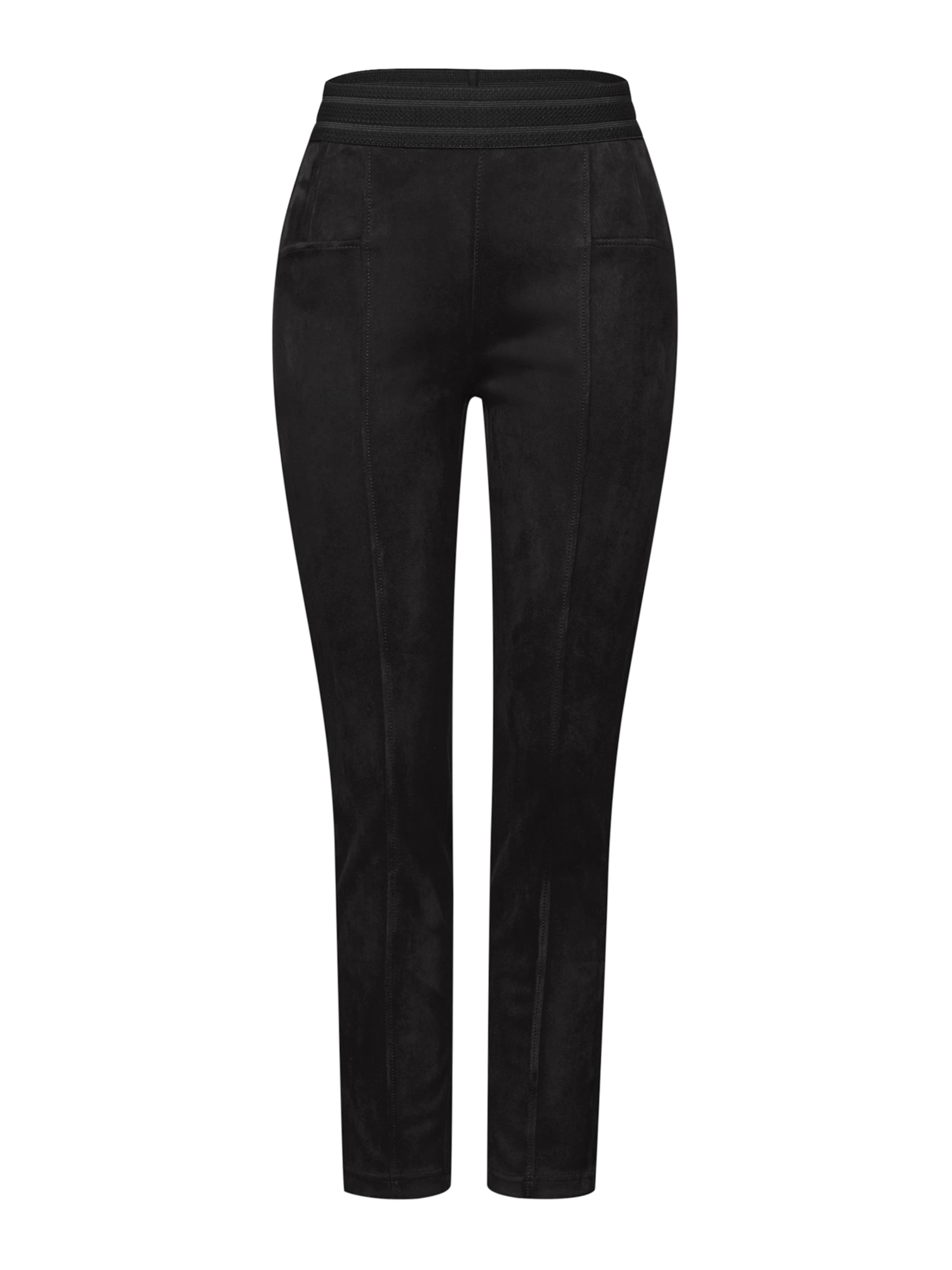 STREET ONE Дънки Tapered Leg Панталон 'Hope' в черно: отпред