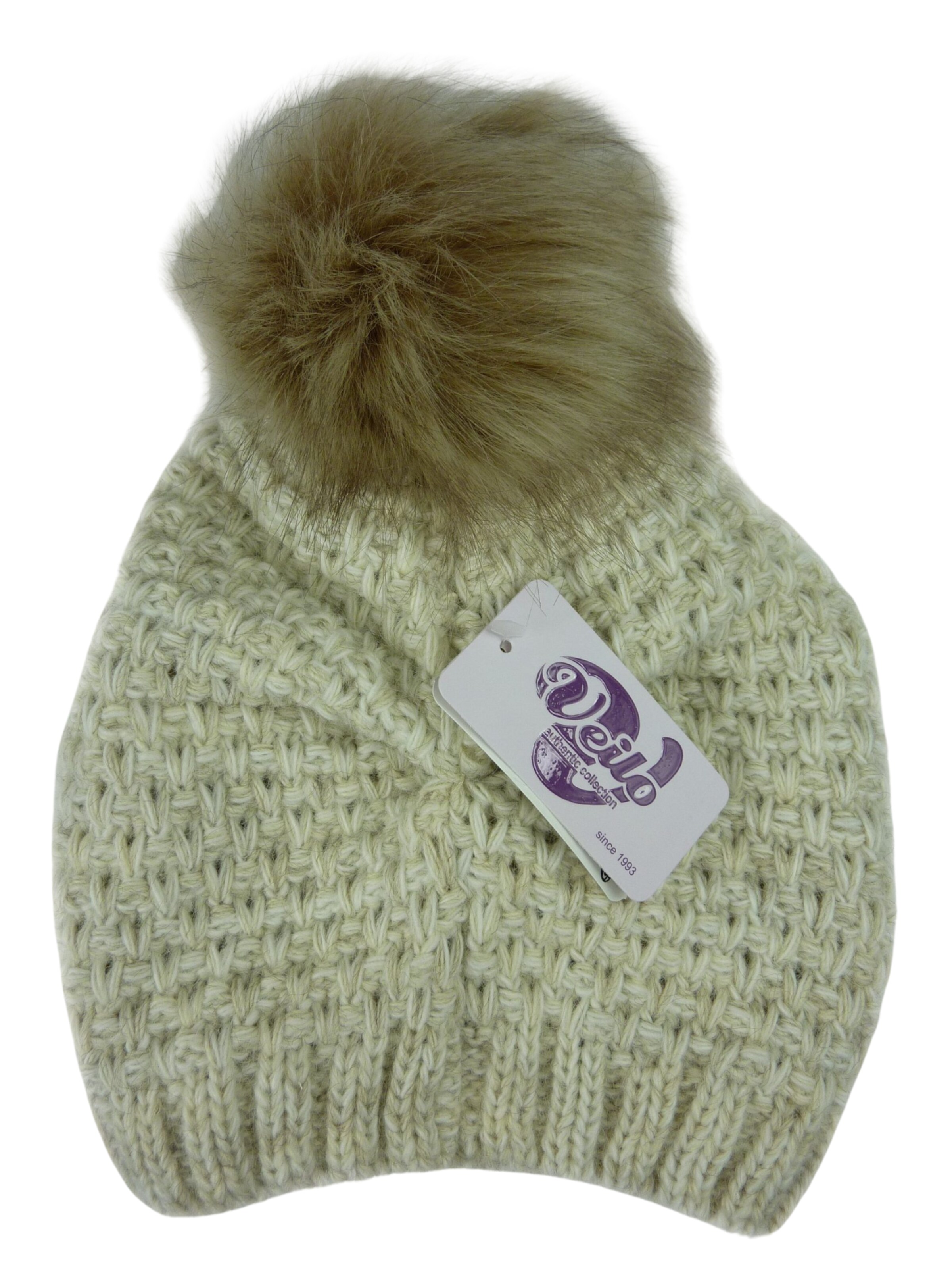 Kumixi Beanie 'Set: Mütze & Loop Schal' in Beige