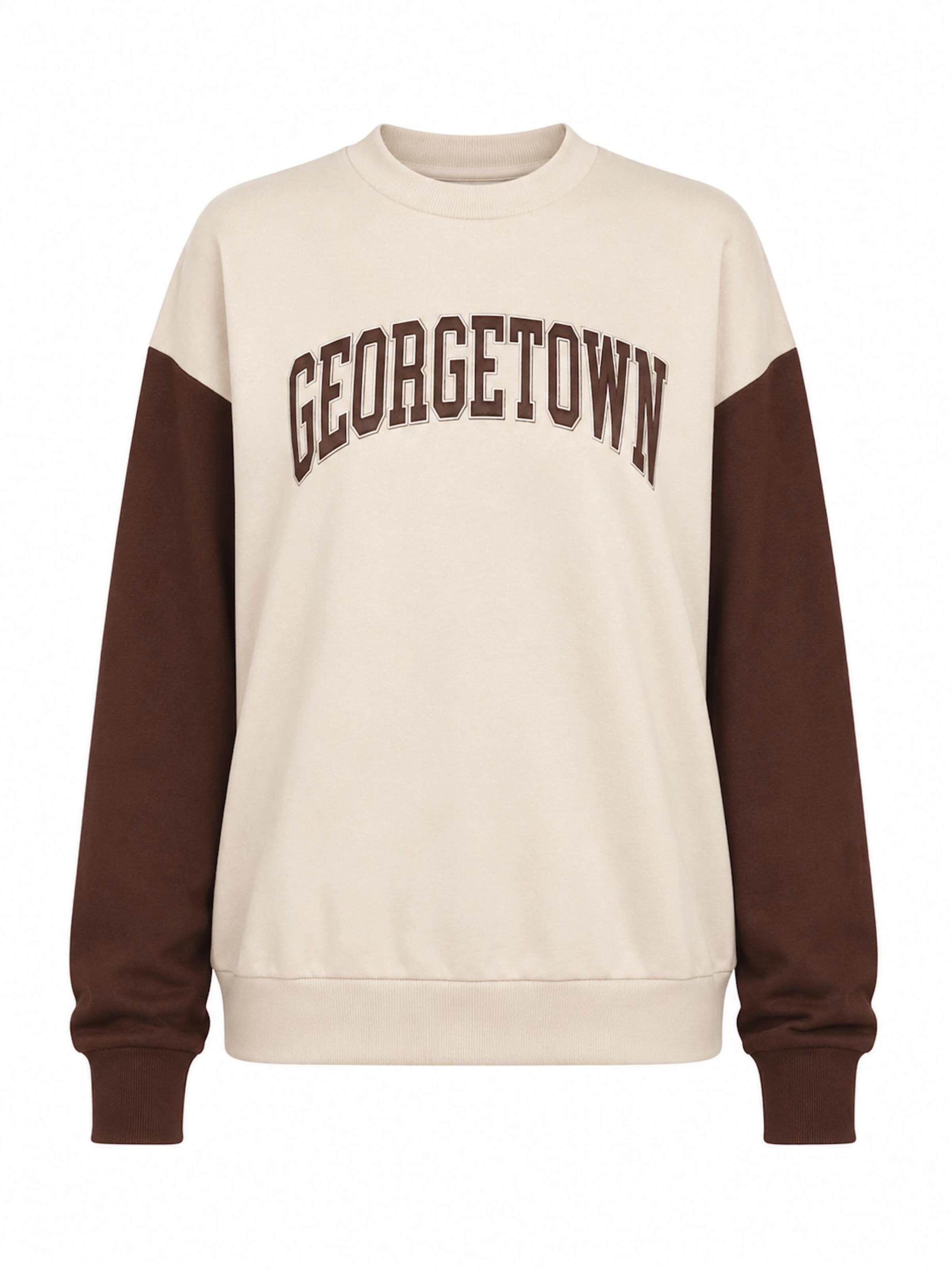 Worldclassca Sweatshirt 'Damen Sweatshirt "Georgetown"' in Beige: front