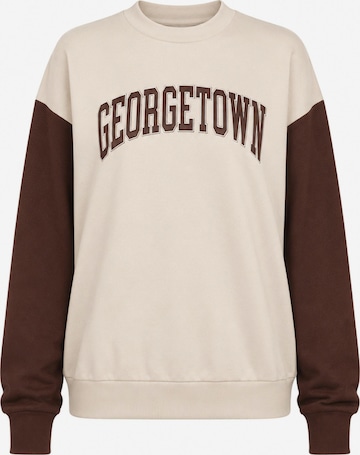 Worldclassca Sweatshirt 'Damen Sweatshirt "Georgetown"' in Beige: front