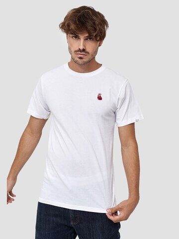 Mikon T-Shirt 'Herz' in Weiß