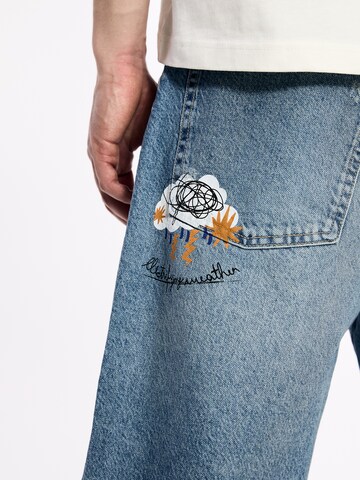 Pull&Bear Regular Jeans in Blauw