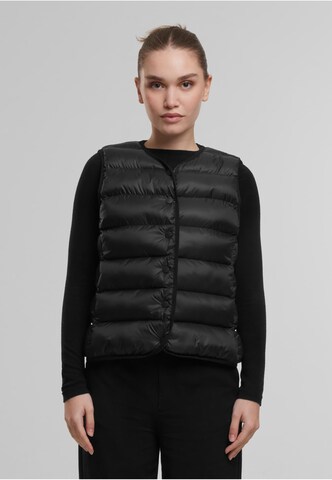 Urban Classics Bodywarmer in Zwart: voorkant