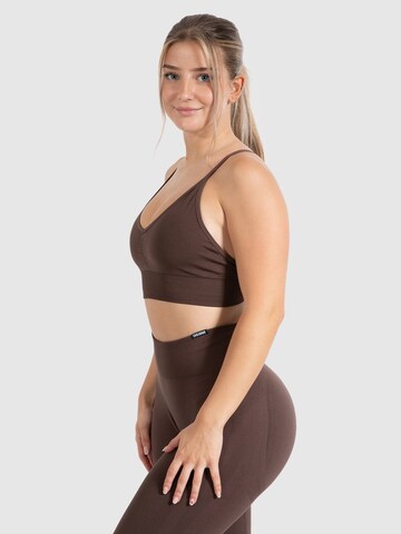 Smilodox Bustier Sport bh 'Maria' in Bruin