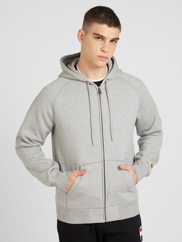 Veste de survêtement 'Chase' Carhartt WIP en gris : devant