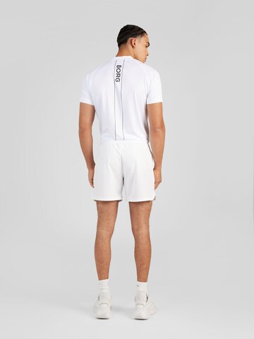 BJÖRN BORG Regularen Športne hlače 'ACE' | bela barva