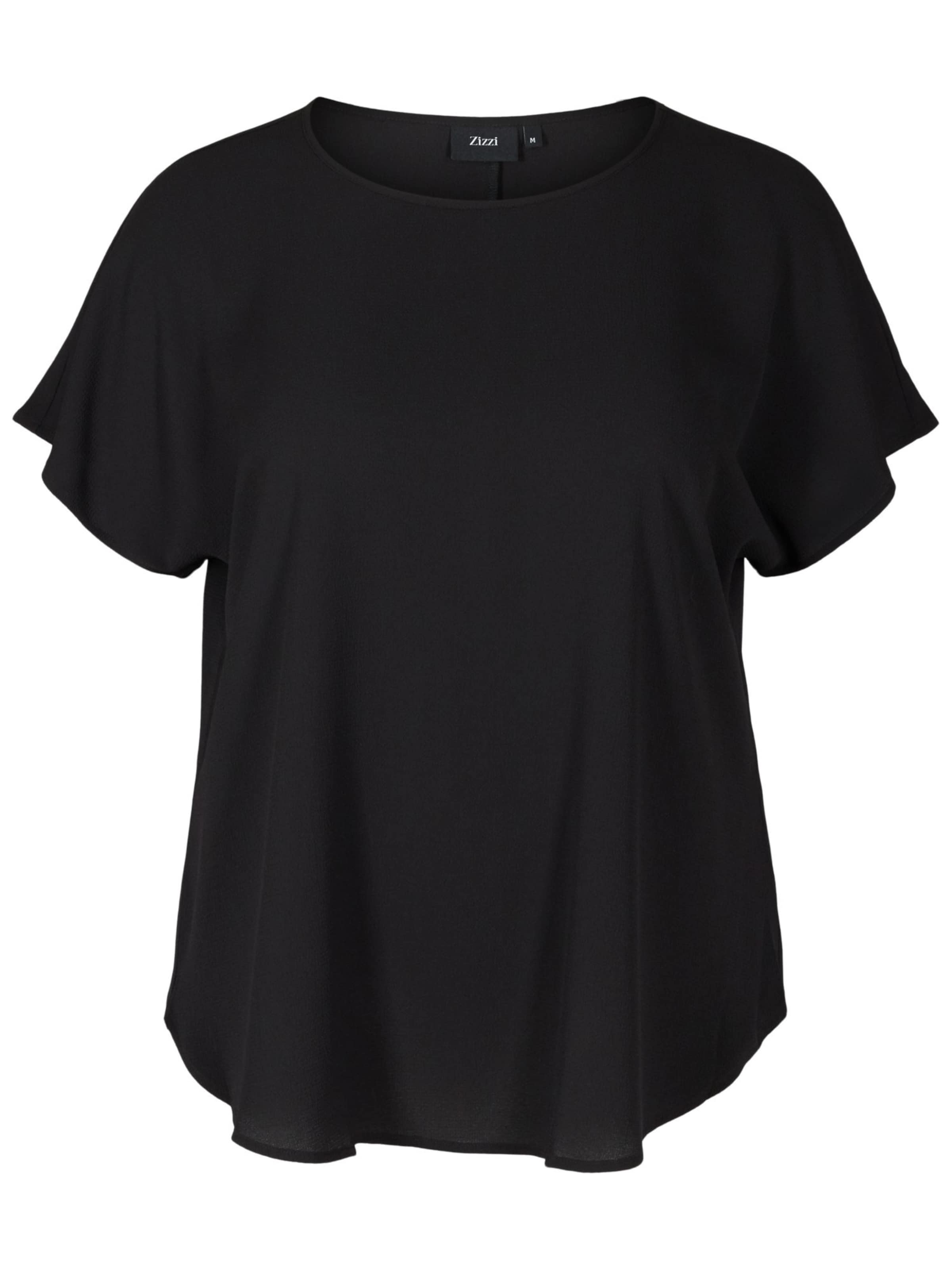 Zizzi Bluse 'Vanni' i sort: forside