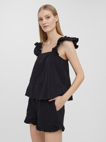 Pijama 'Glory' de la VERO MODA pe negru: față