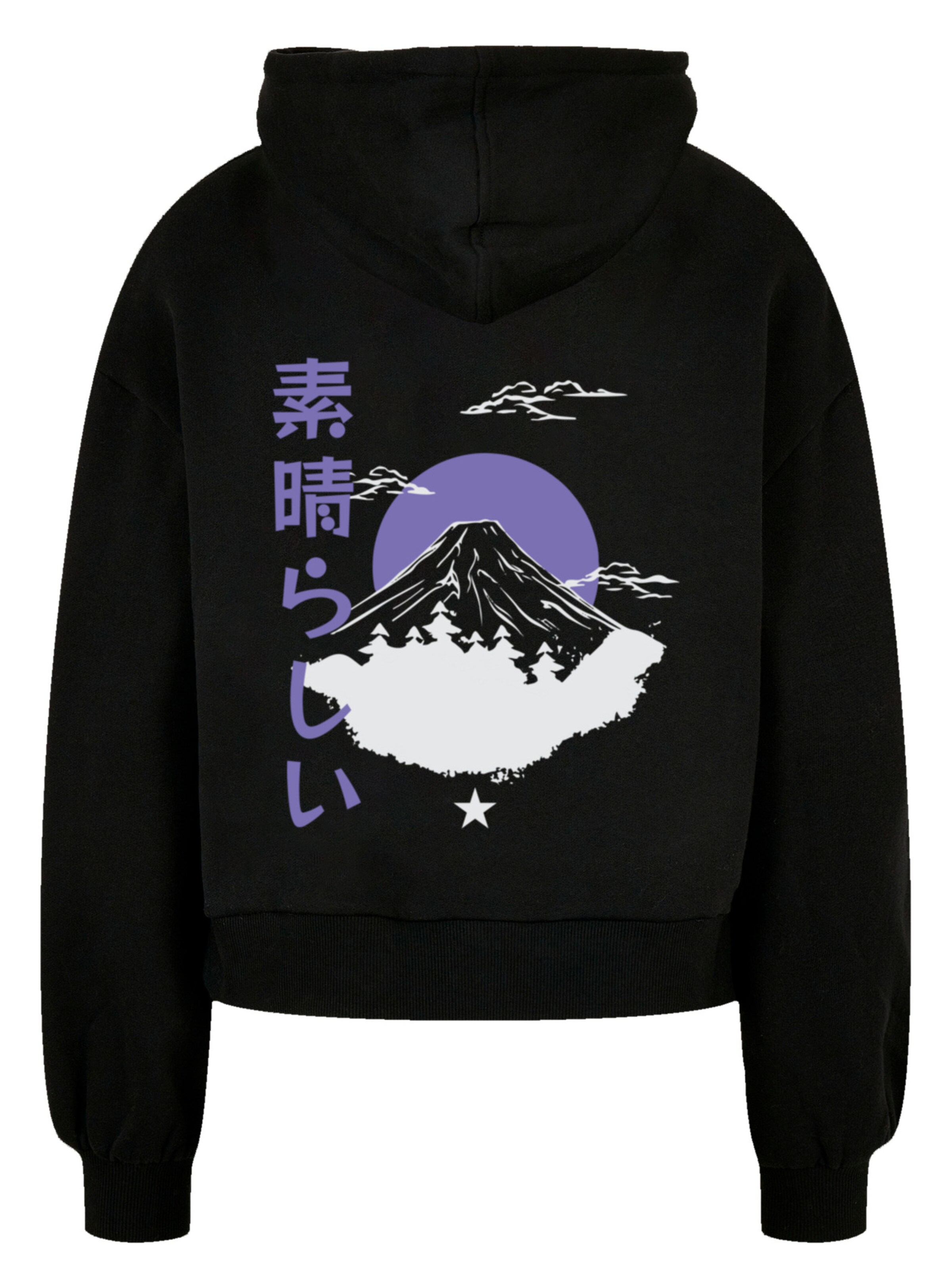 F4NT4STIC Sweatshirt 'Mount Fuji' in Zwart