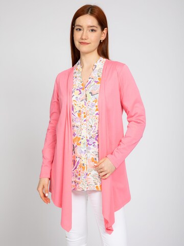 VICCI Germany Knit Cardigan in Pink: front