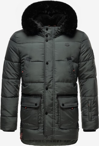 STONE HARBOUR Winter jacket 'Mironoo' in Green: front