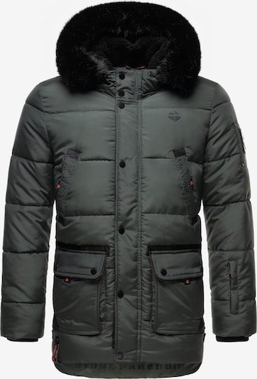 STONE HARBOUR Zimní bunda 'Mironoo' - tmavě zelená / černá, Produkt