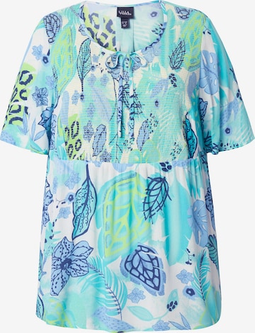 Ulla Popken Bluse in Blau: Vorderseite