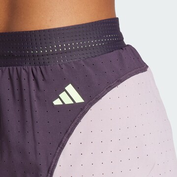 ADIDAS PERFORMANCE Slim fit Workout Pants in Purple
