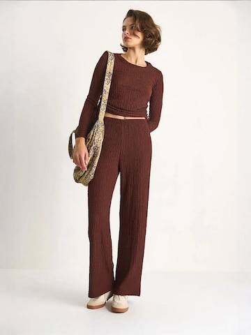 Pantalons de tailleur Bianco Lucci en marron