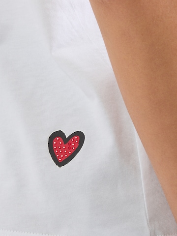 T-shirt 'IKON VALENTINE' Karl Lagerfeld en blanc