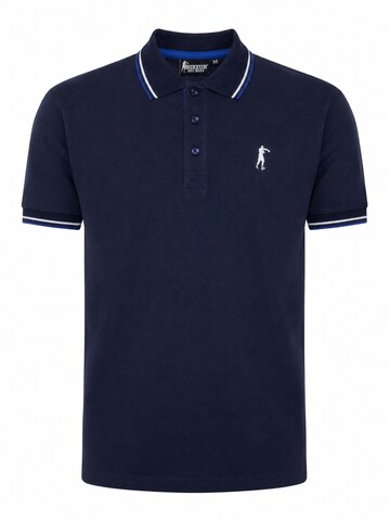 Boxeur des Rues Shirt 'Men's Polo Shirt Boxeur des Rues Pique Cotton, Navy, White-Blue Stripes'‌‌‌‌ in Blau: Vorderseite