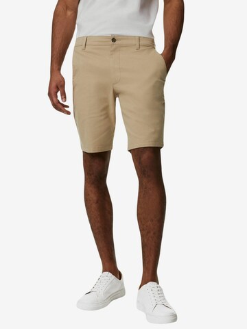 Marks & Spencer Regular Chino Pants in Beige: front