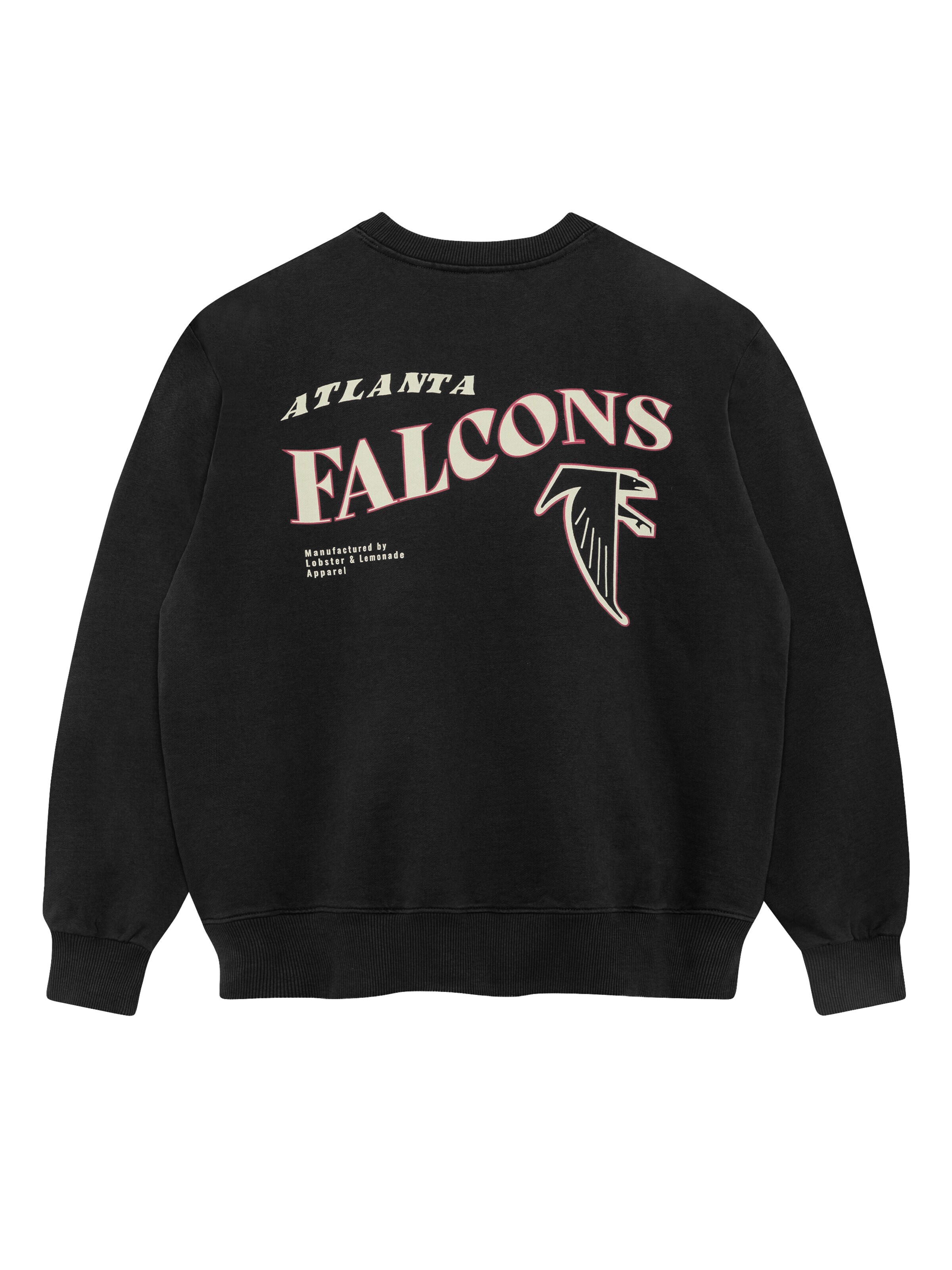 Lobster & Lemonade Sweater 'L&L – NFL Classics Falcons – ’96 Box Sweater black' in Black: front