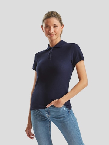 FRUIT OF THE LOOM Shirt 'Womens premium short sleeve polo' in Blue: front