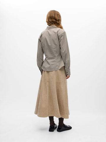 OBJECT Bluse 'OBJJodie' in Braun