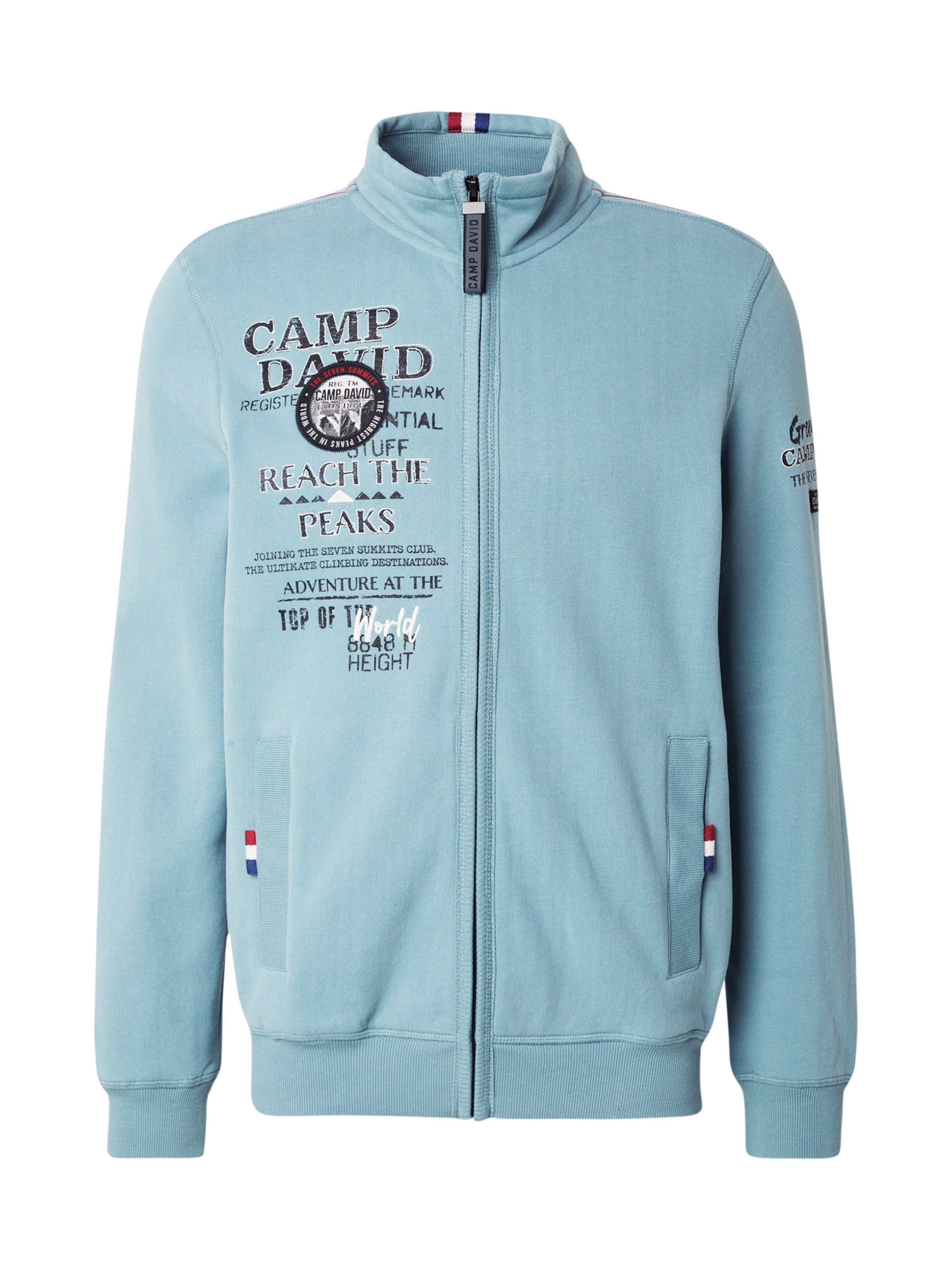 CAMP DAVID Bluza rozpinana w kolorze niebieski: przód