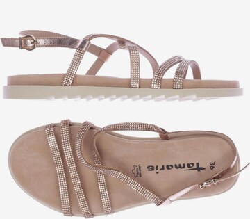 TAMARIS Sandals & High-Heeled Sandals in 36 in Brown: front