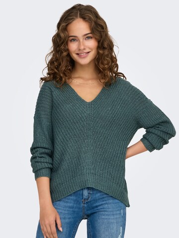 JDY Sweater 'JDYNew Megan' in Green: front