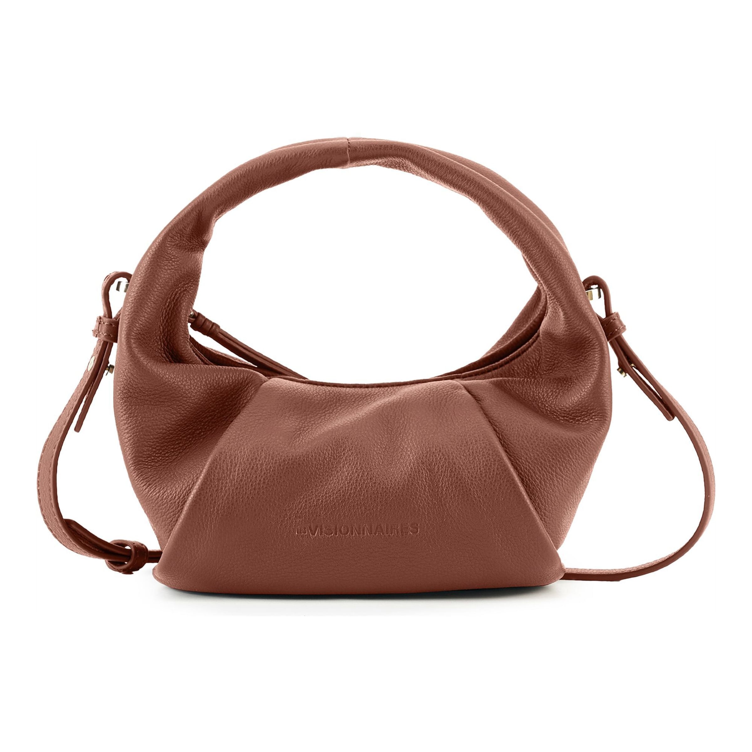 Les Visionnaires Shoulder bag 'Greta' in Brown: front