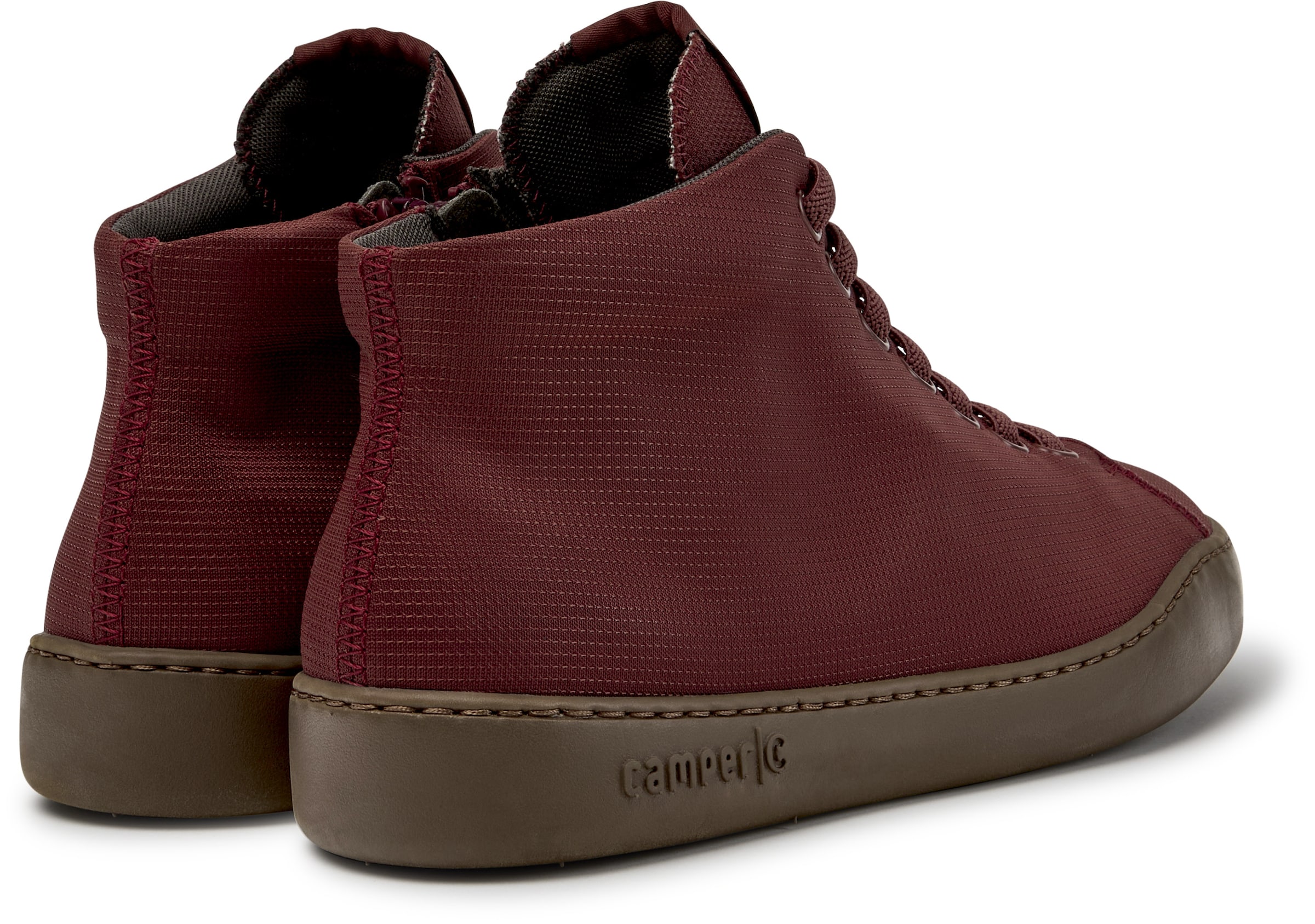 CAMPER - Sapatilhas altas ' Peu Touring ' em vermelho